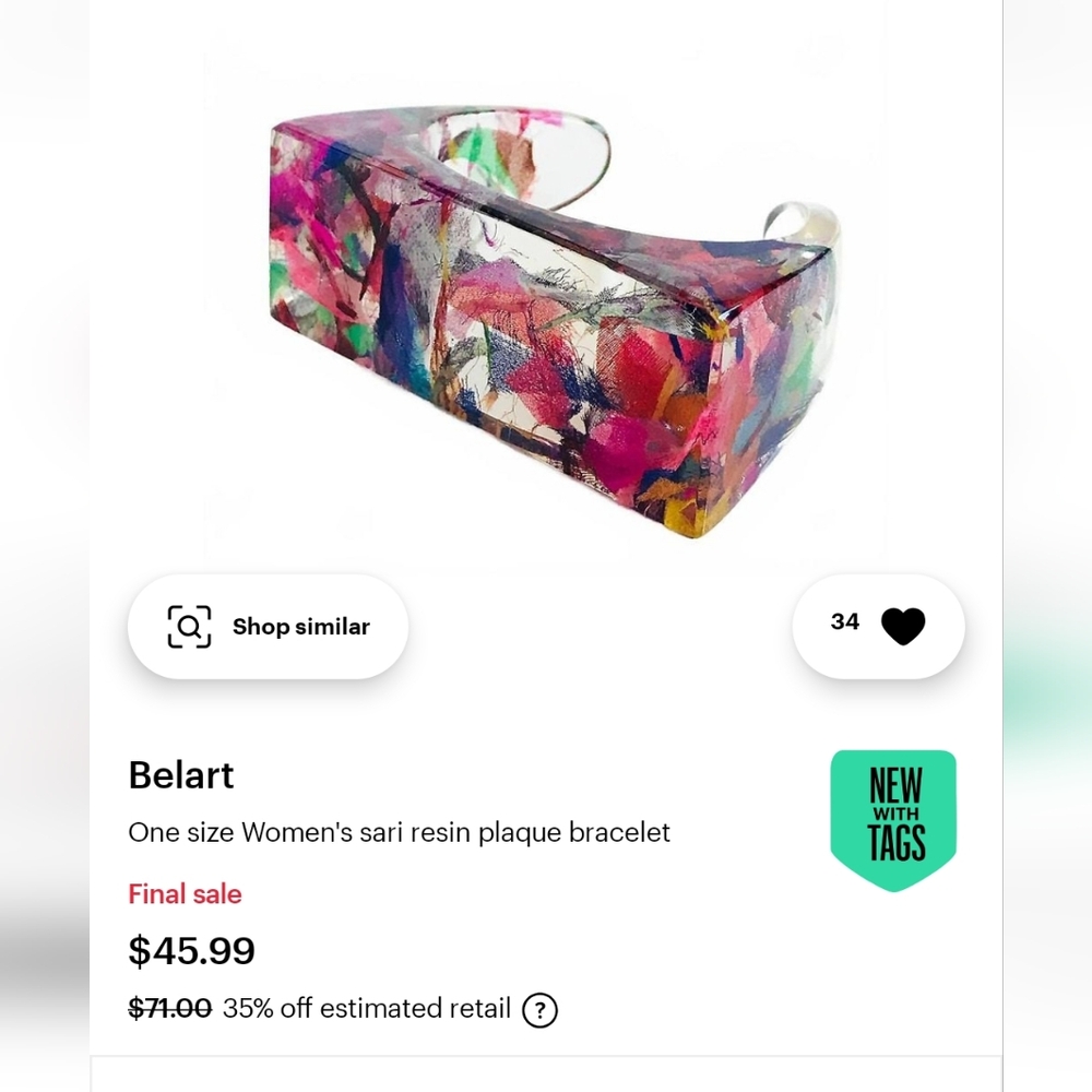 BelArt Upcycled Sari Bracelet